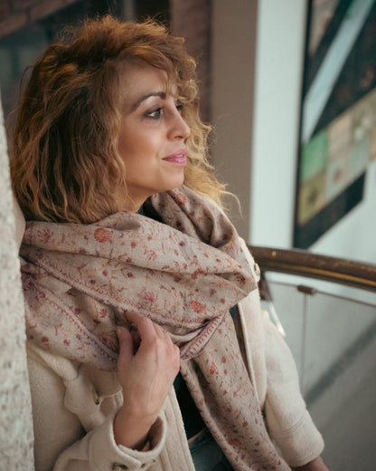 The Kashmir Pashmina Shawl (Wildflower Dust)