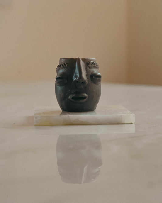 Betzy and Miguel Face Shot Glass