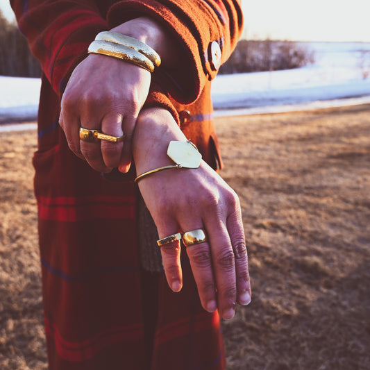 Wanzau Hammered Cuff