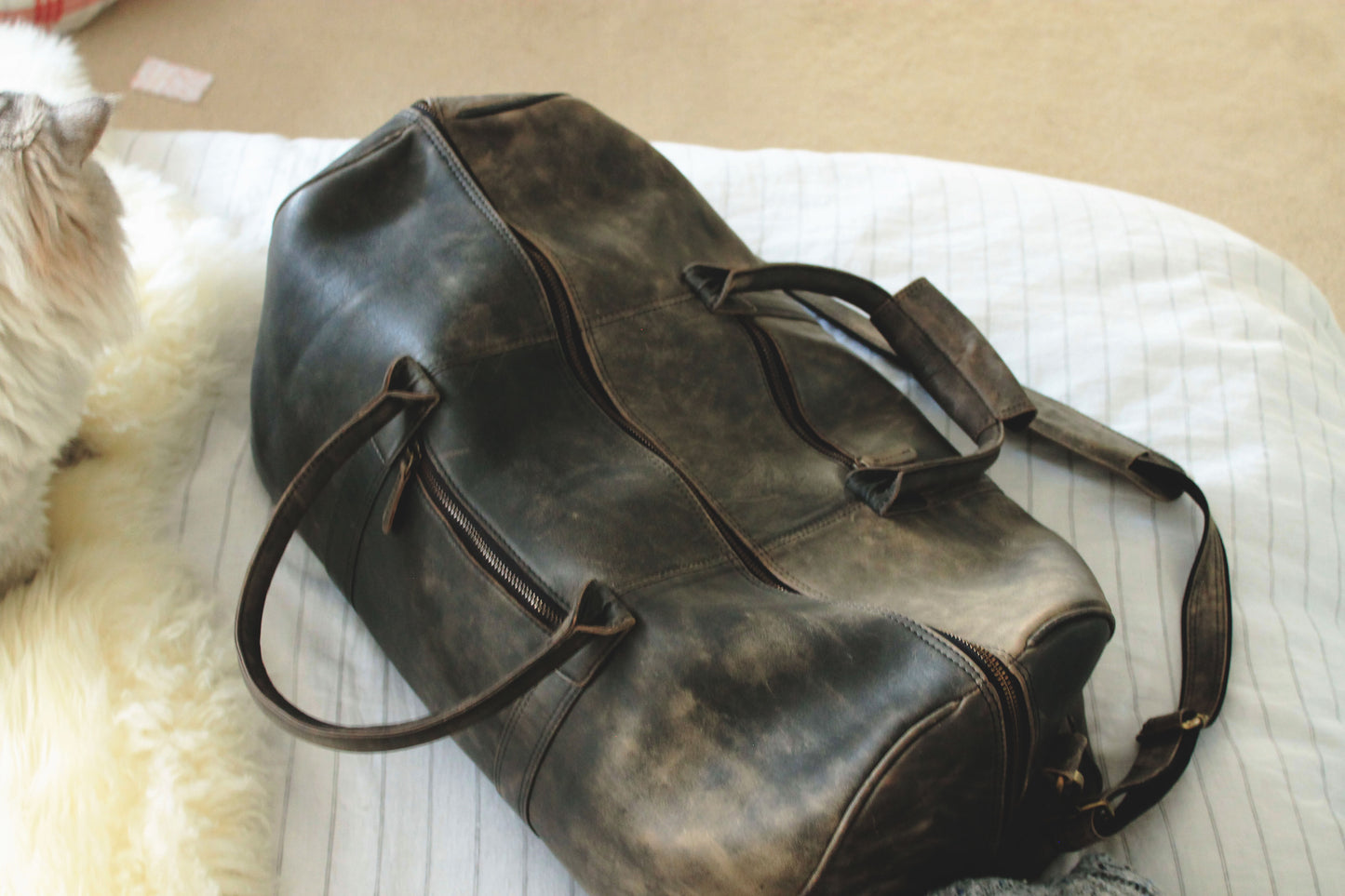 The Weekender Leather Duffle